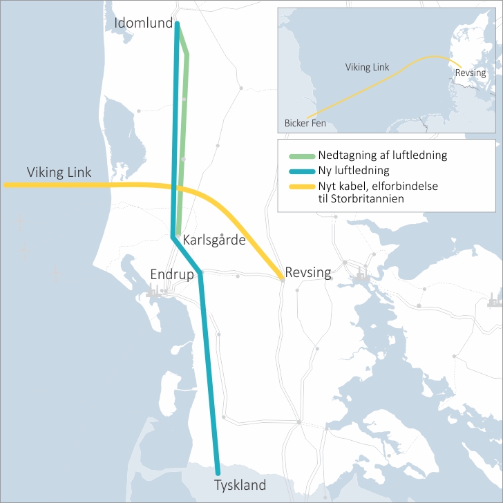 덴마크와 영국을 연결할 세계 최장 전선 바이킹 링크(Viking Link) (덴마크 에너지전력기후부 제공)