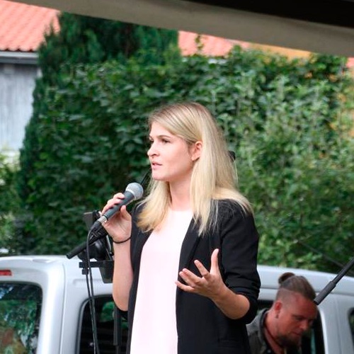 2017년 덴마크 지방선거에서 최연소 시장으로 당선된 사민당 소속 24세 크리스티나 한센 (사민당 제공)