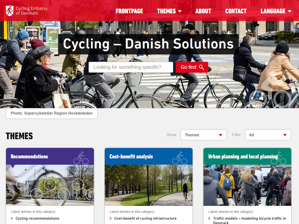 덴마크 자전거대사관(CED)은 국제사이클연맹(UCI)과 손잡고 2019년 6월24일 공개한 온라인 자전거 지식 공유 플랫폼 자전거 타기: 덴마크식 해법(Cycling - Danish Solutions)